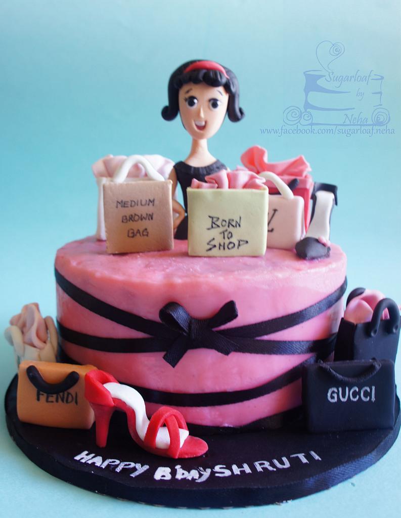 Shopping Girl Cake