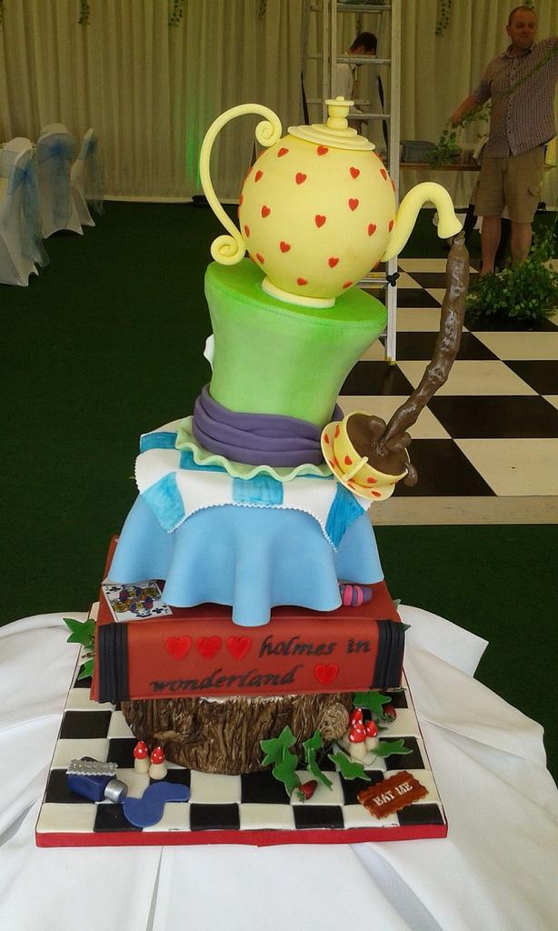 Mad hatters tea party wedding cake - Cake by 2wheelbaker - CakesDecor