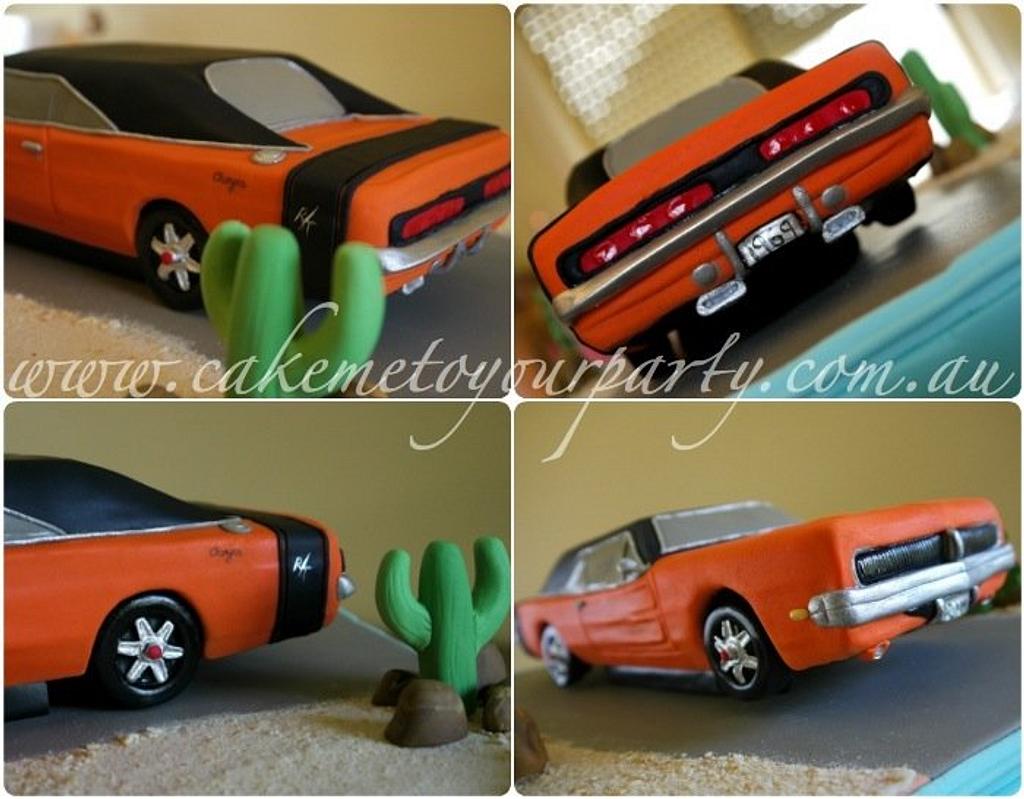 1969 Valiant/Dodge Charger Car Cake. Cake by Leah CakesDecor