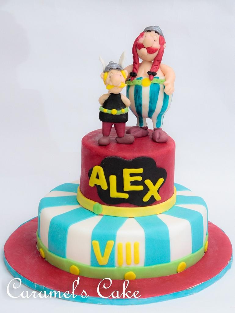 Asterix and Obelix - Decorated Cake by Caramel's Cake di - CakesDecor