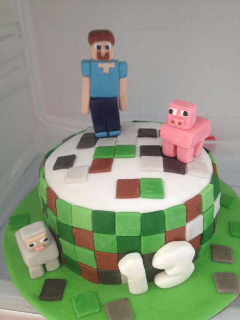 Minecraft Cake Decorated Cake By Pastalavistacakes Cakesdecor