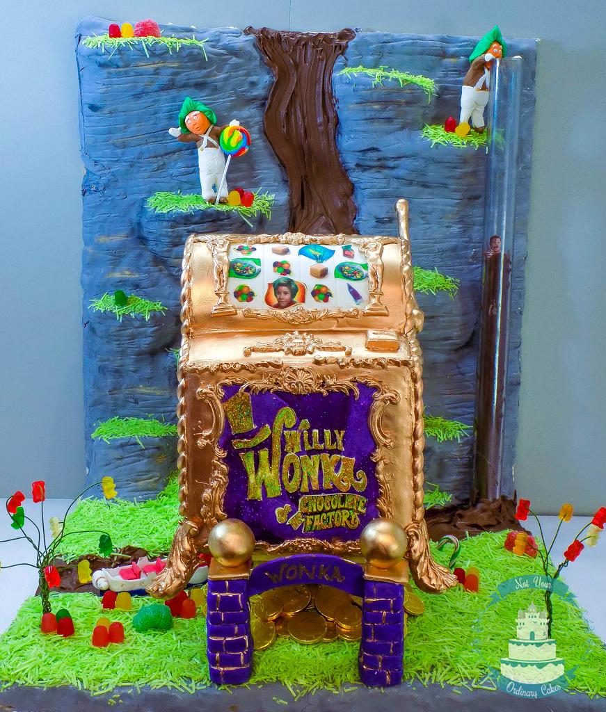 Willy Wonka cake with working waterfall! - Decorated Cake - CakesDecor