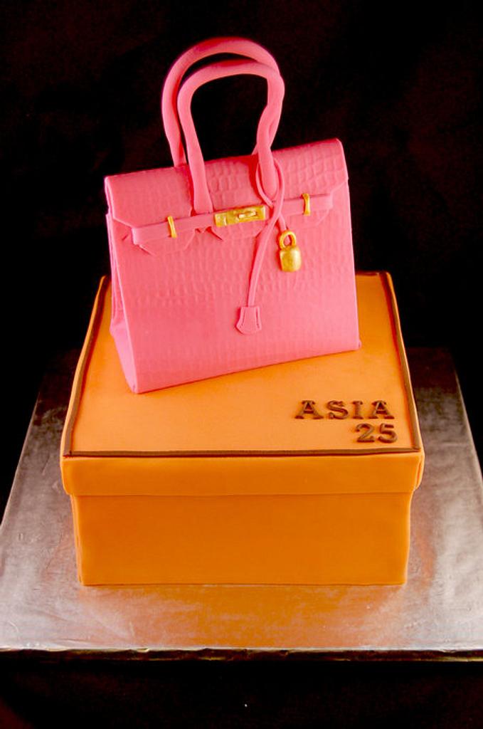 Hermes Pink Birkin Birthday Cake - Cake by Annie - CakesDecor