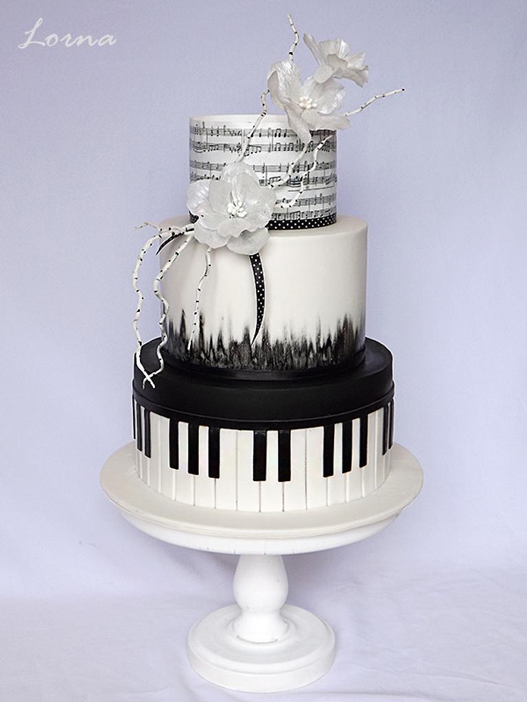 Music Cake | For a little girl who loves Pink, Blue and Musi… | Tanya |  Flickr