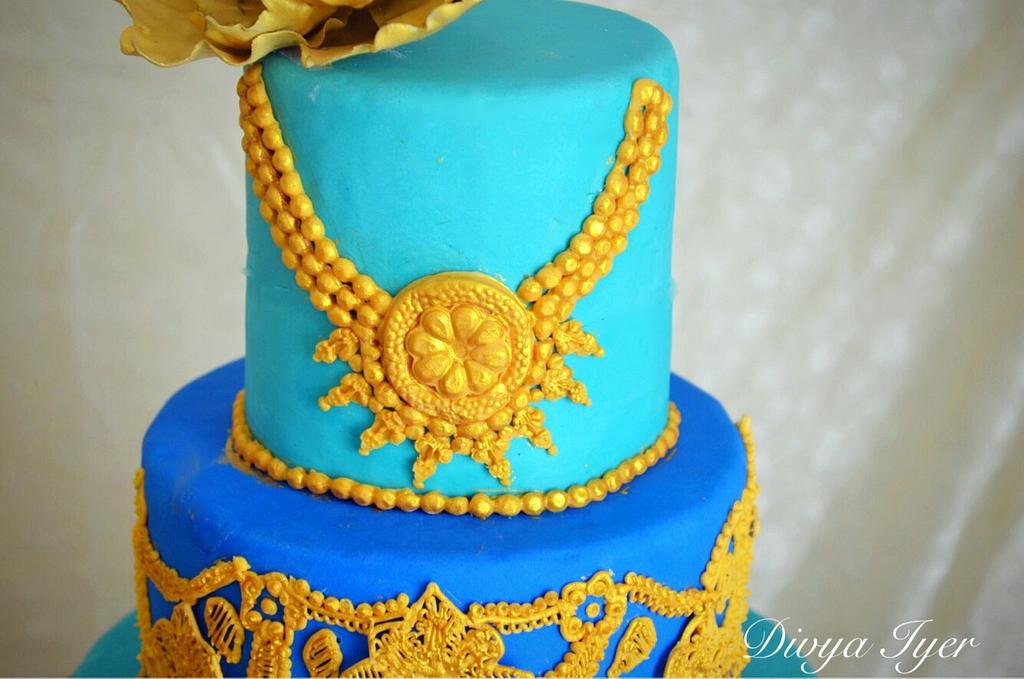 Indian wedding cake - Cake by Divya iyer - CakesDecor