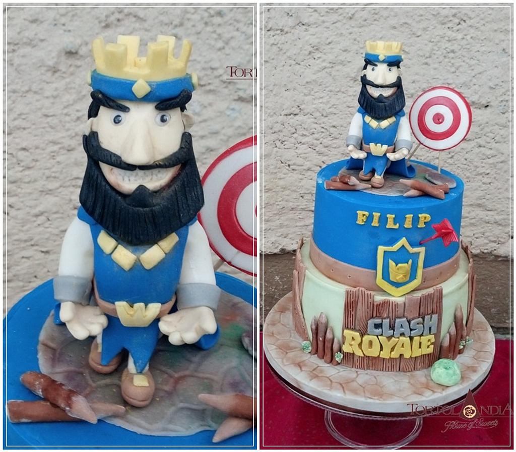 Clash Royale - Decorated Cake by Tortolandia - CakesDecor