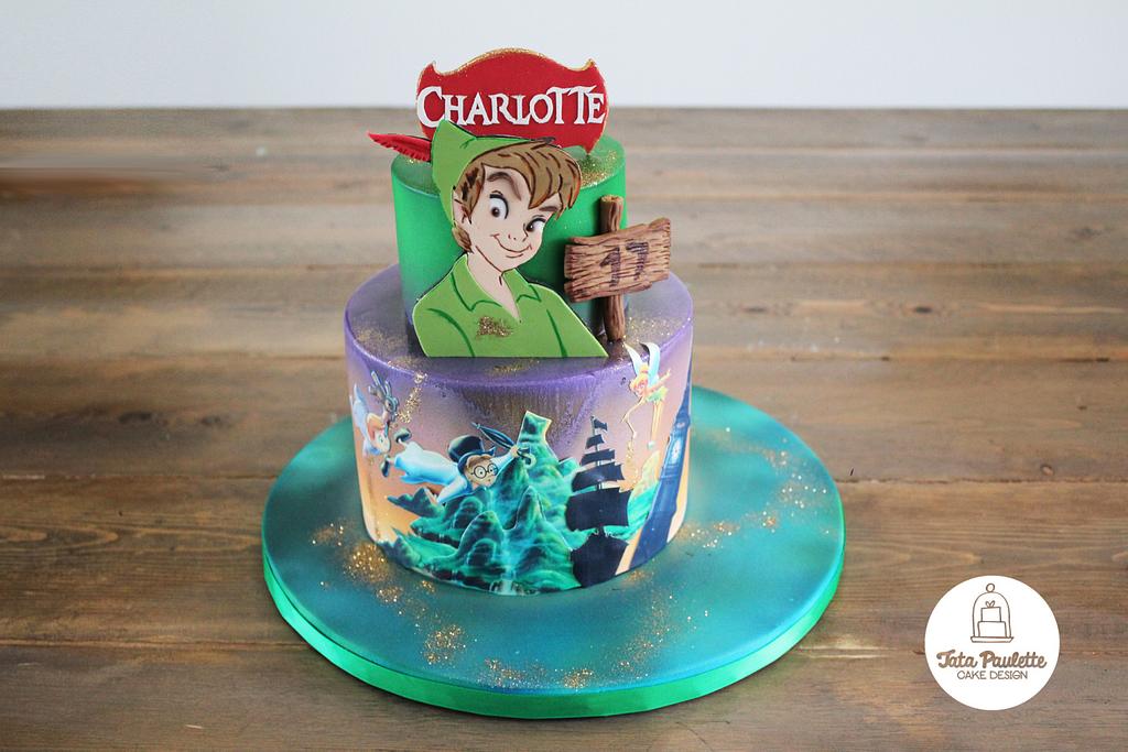 Amazon.com: Cakecery Peter Pan Edible Cake Image Topper Personalized  Birthday Cake Banner 1/4 Sheet : Grocery & Gourmet Food