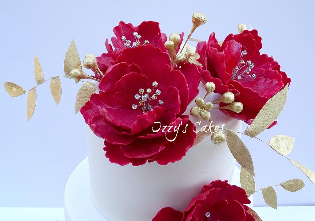 Ruby Wedding Anniversary Cake Cake By The Rosehip Cakesdecor