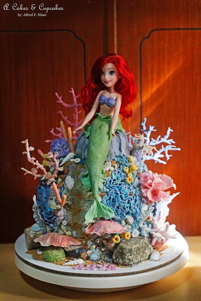 ariel doll birthday cake｜TikTok Search