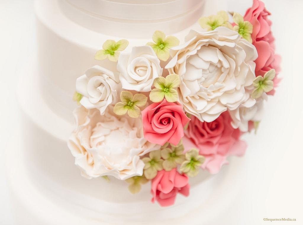 {Spring Bloom Bouquet} Wedding Cake Cake by Esther CakesDecor