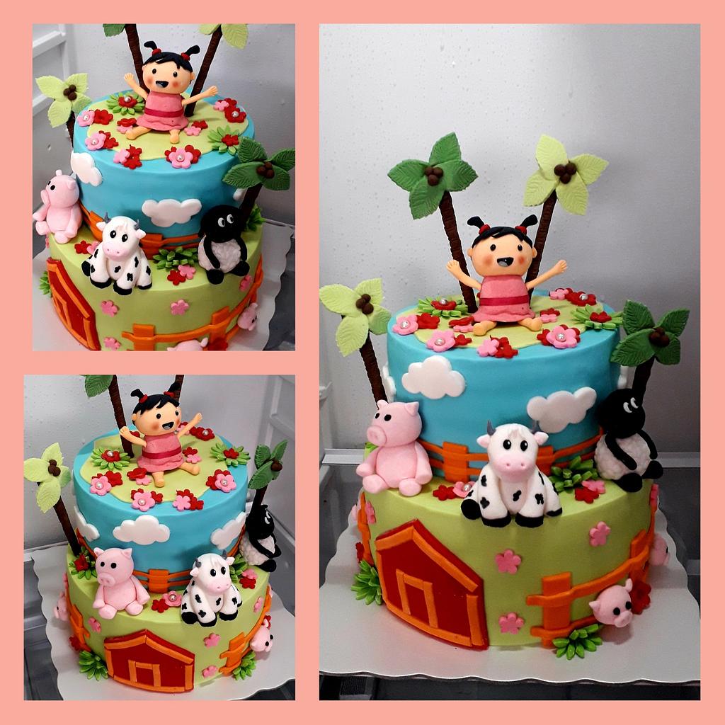 La vaca lola! Cake topper by: @little.creations20 | Instagram