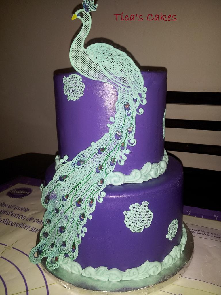 Peacock Birthday Cake - Cake by Tica's Designer Cakes - CakesDecor