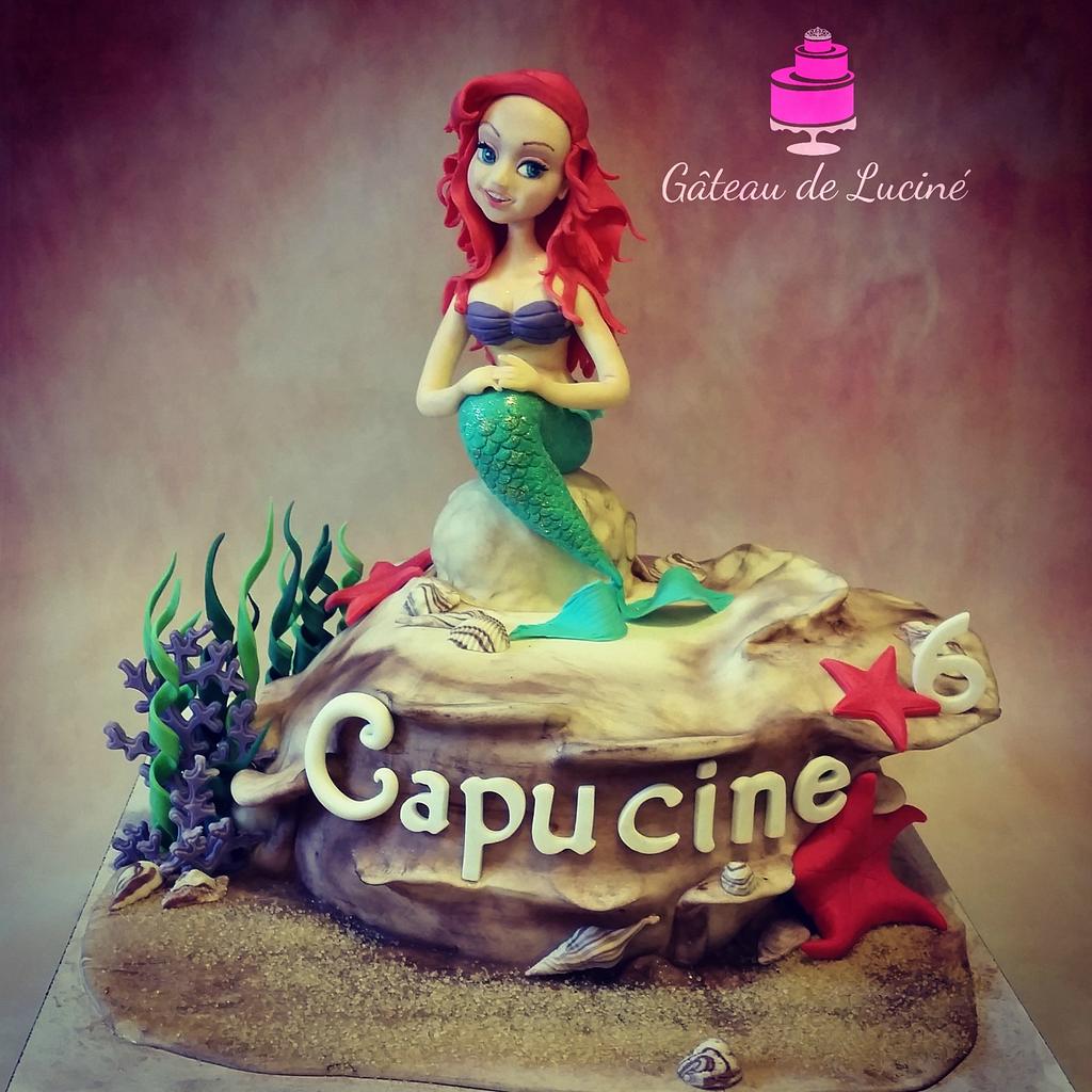 Ariel The Little Mermaid Cake By Gateau De Lucine Cakesdecor