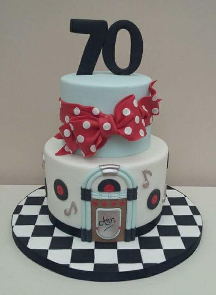 A 1950\'s Twist - Decorated Cake by The Buttercream Pantry - CakesDecor