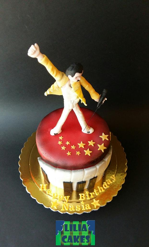 Freddie Mercury cake Cake by LiliaCakes CakesDecor