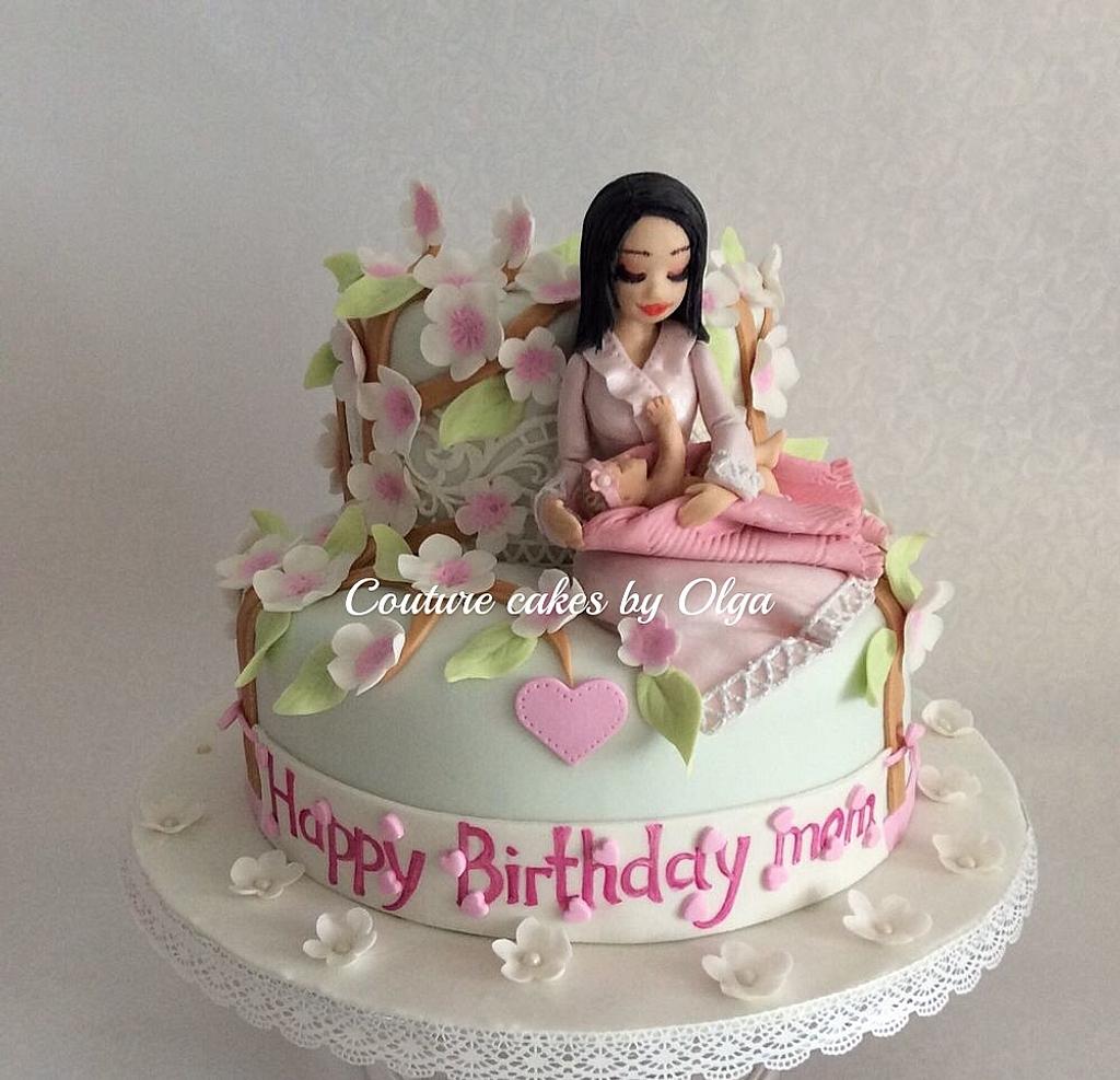 BD cake for a new mum Cake by Couture cakes by Olga BD cake for a new mum Cake by Couture cakes by Olga