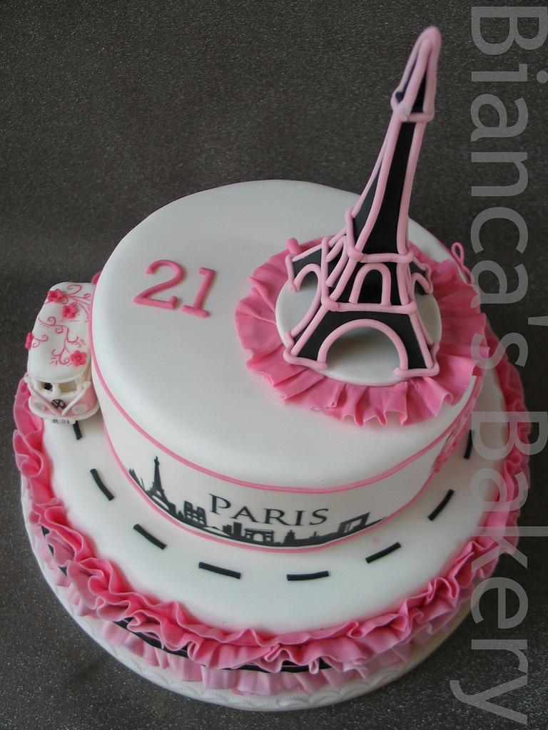 Paris cake - Cake by Bianca's Bakery - CakesDecor