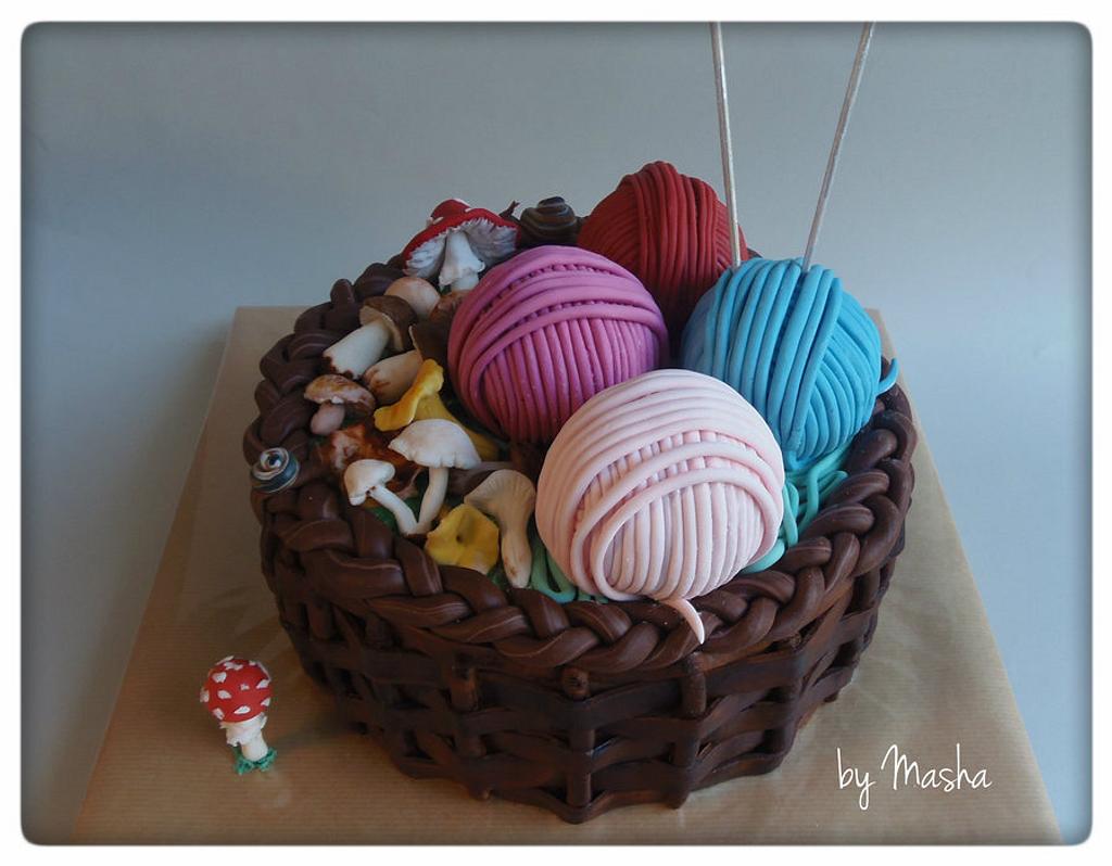 How to make a knitting basket cake - Cake Journal