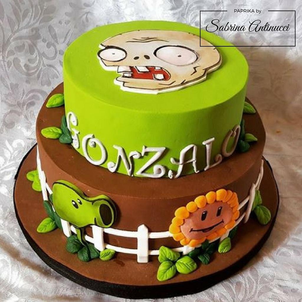 Plants Vs Zombies Cake By Sabrina Antinucci Cakesdecor