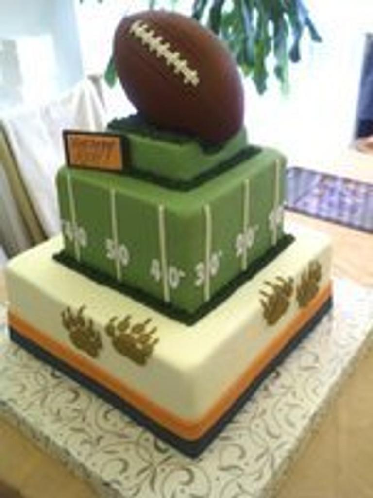 Football Birthday Cake Topper - Etsy