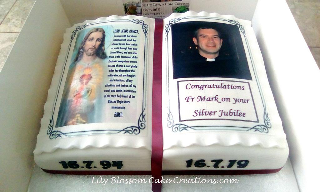 Online Cake Order - Bible Book with Pink Accents #102Religious – Michael  Angelo's