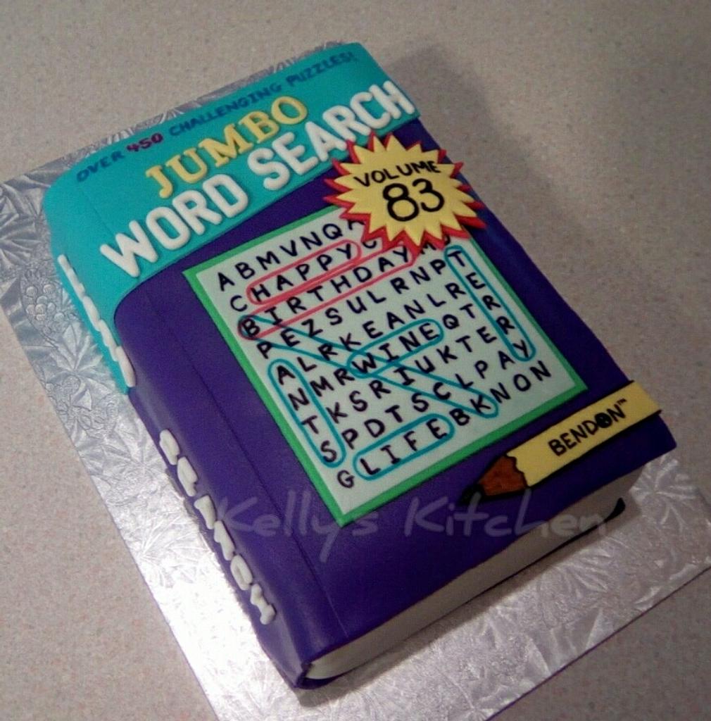 Find A Word Cake Cake By Kelly Stevens CakesDecor