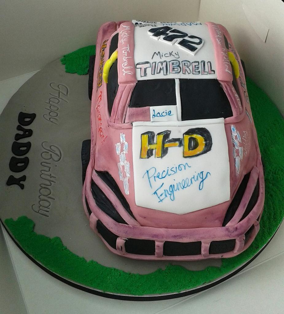 Stock car cake - Cake by Karen's Kakery - CakesDecor