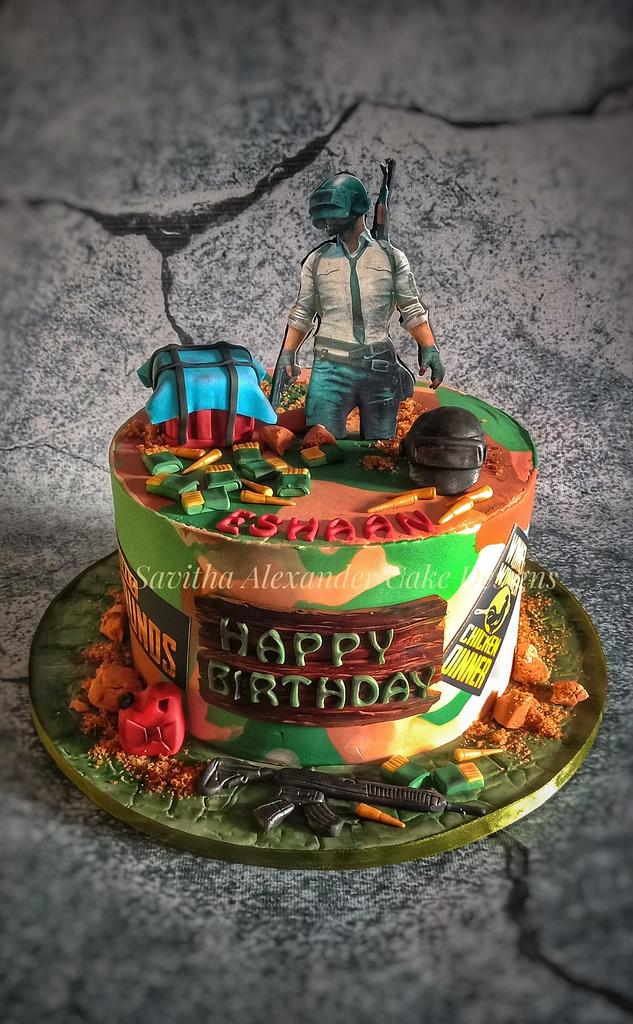 Two tier, two flavour, free fire theme cake. ♥🥰 Mix Fruit cake upper tier  cChocolate Mousse cake lower tier ✌ #freefire… | Instagram