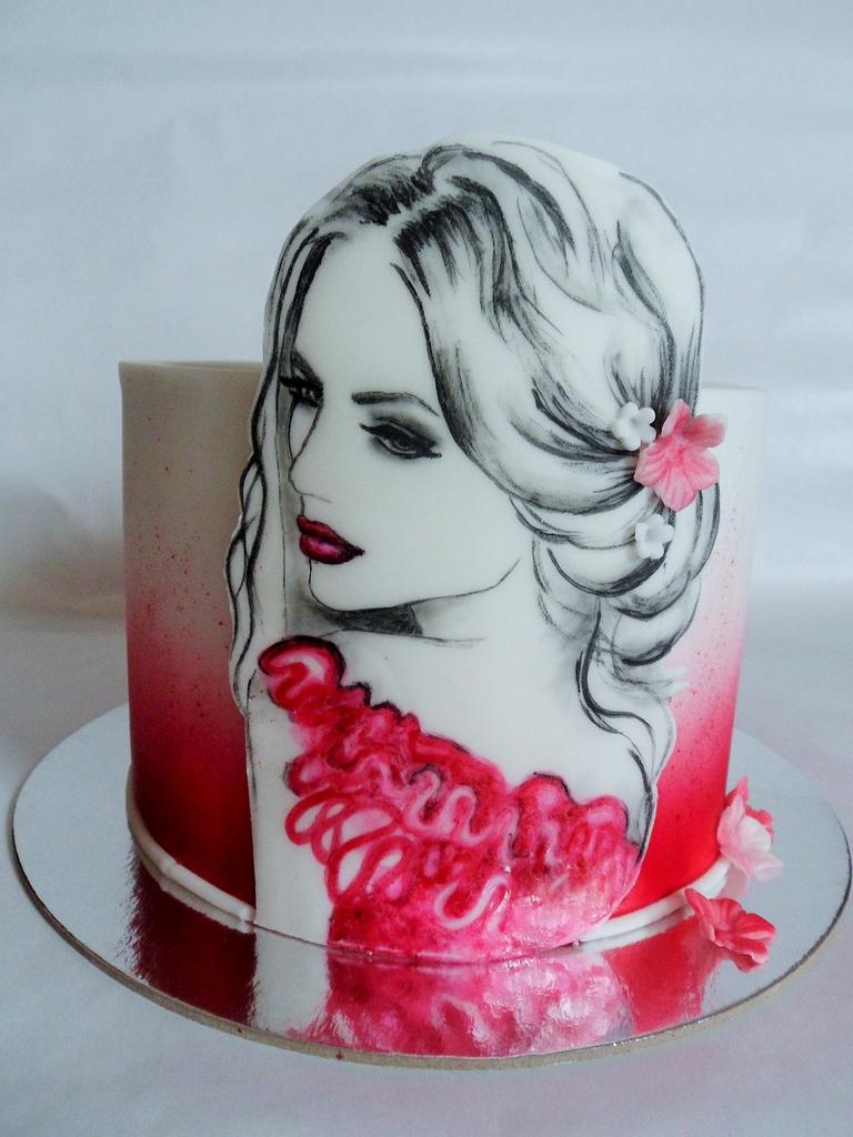 Lady with Dress Birthday Cake | Baked by Nataleen