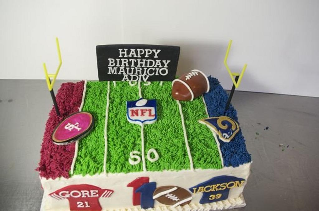LA Rams jersey cake | Football birthday party, Football birthday, Cute  desserts