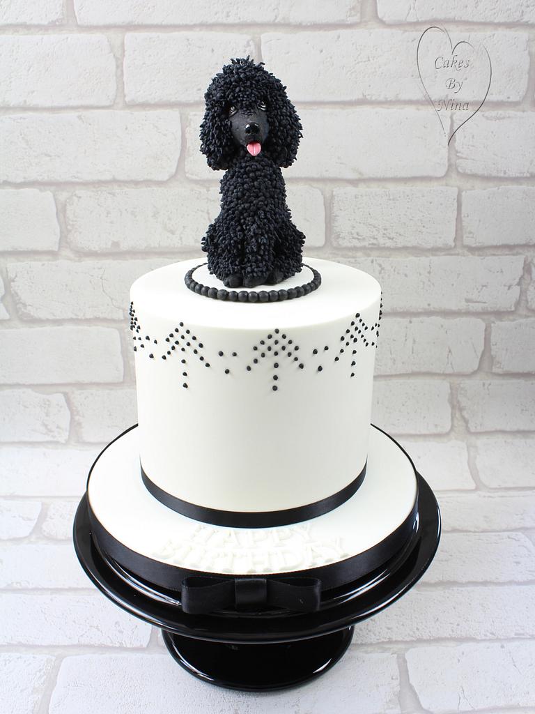 Poodle cake topper best sale