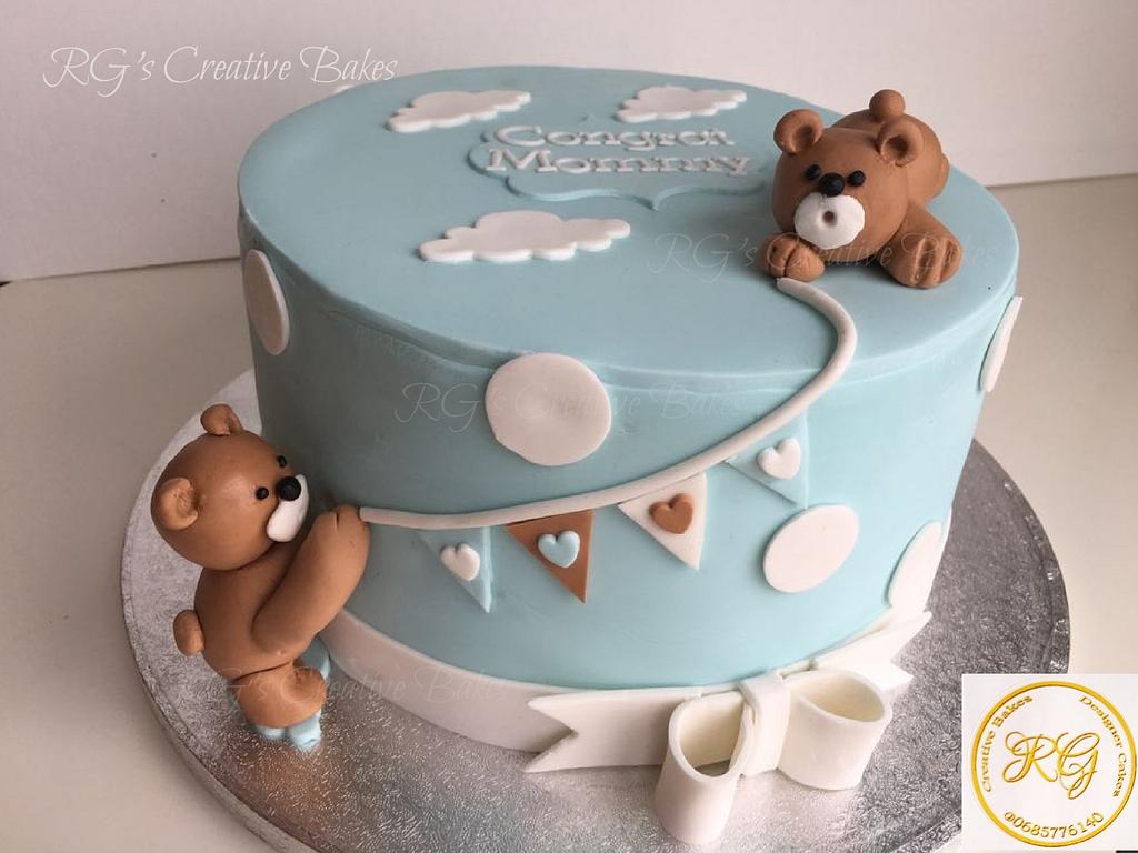 Baby Shower cake - Decorated Cake by Radha's Bespoke - CakesDecor