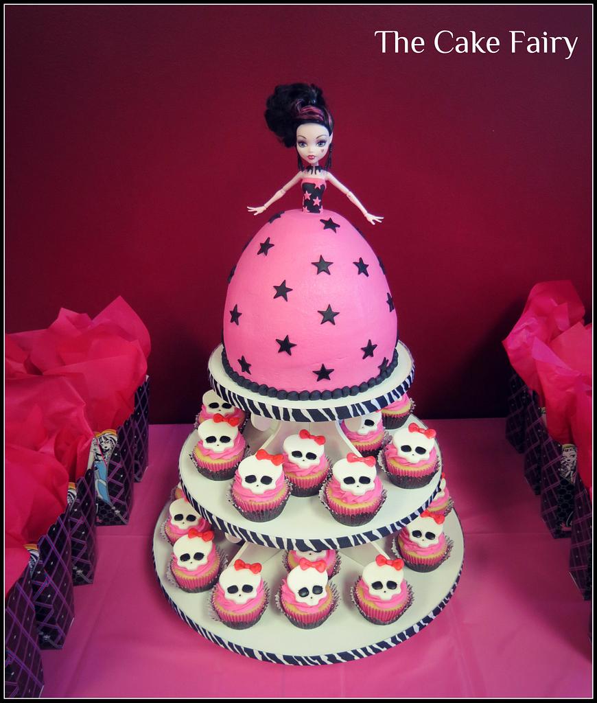 monster high cupcake cake