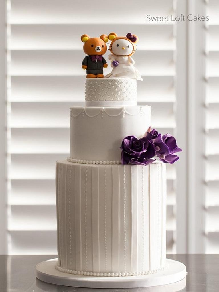 hello kitty wedding cake toppers