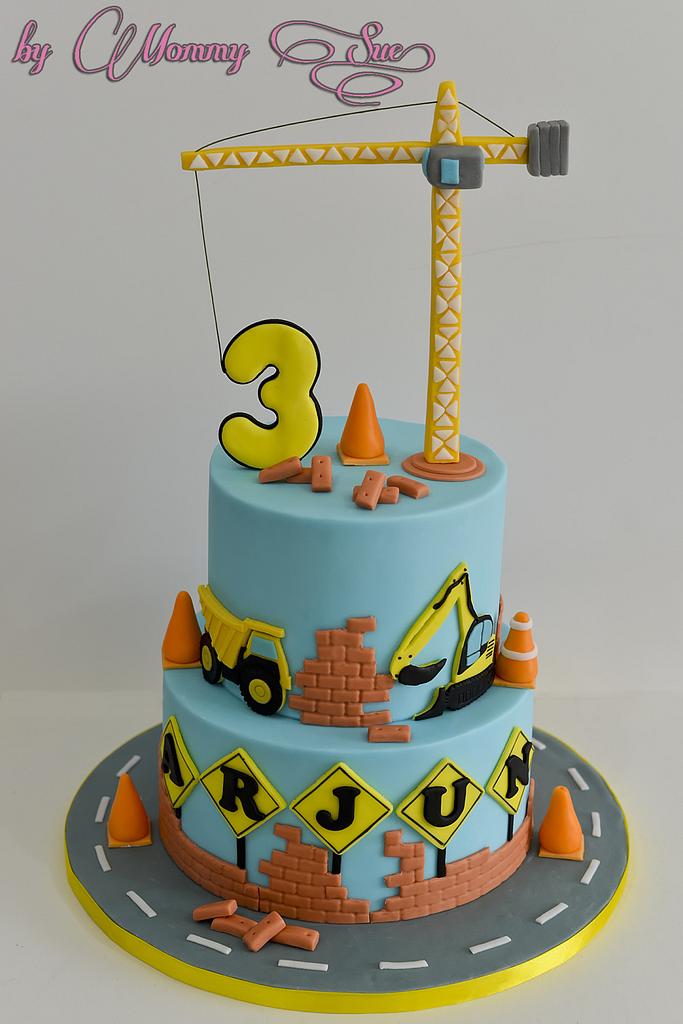 Construction Cake Topper | Cake Toppers by Avalon Sunshine