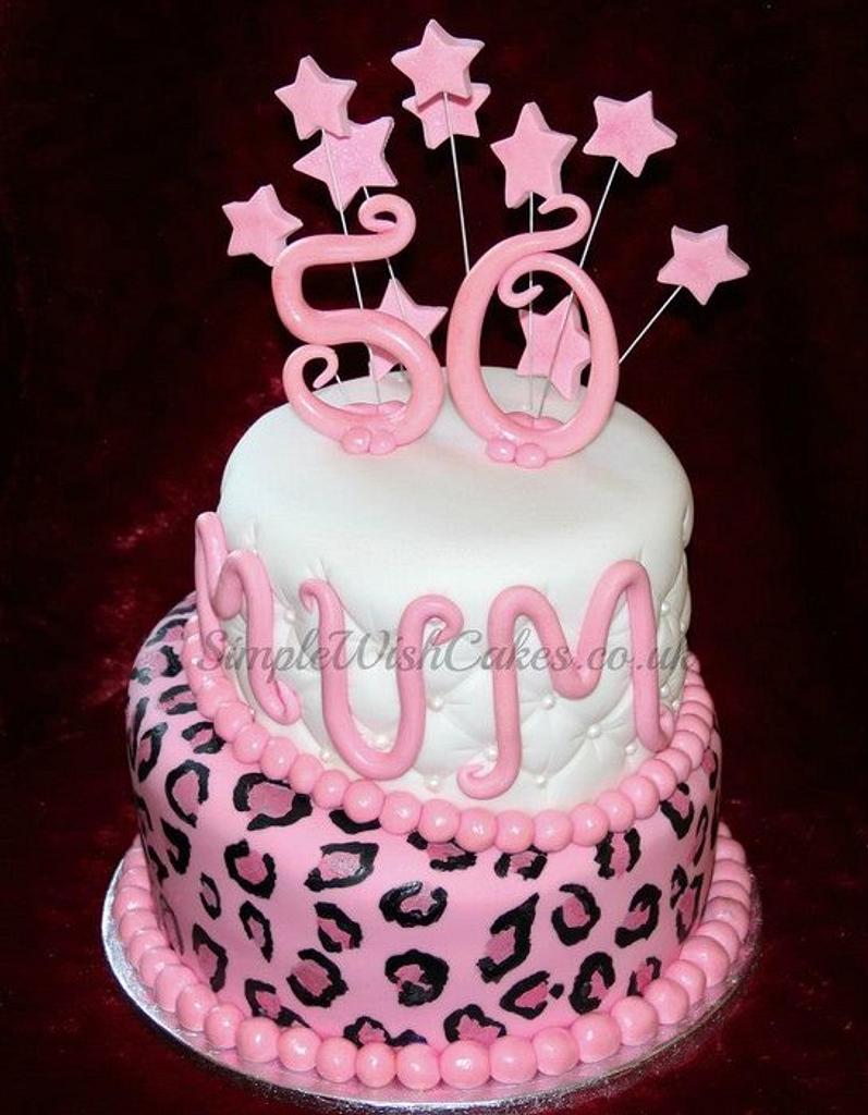 Pauls boutique bag pink leopard print - Decorated Cake by - CakesDecor