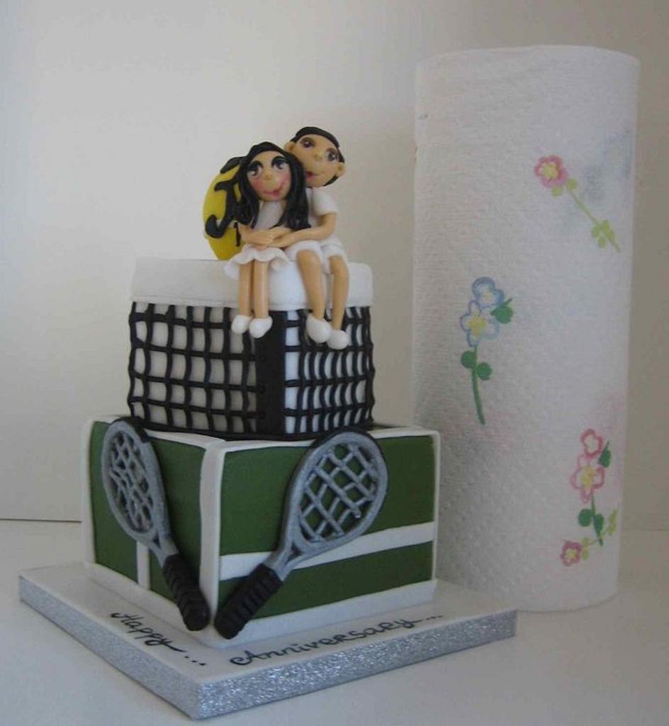wimbledon anniversary cake Cake by iriene wang CakesDecor