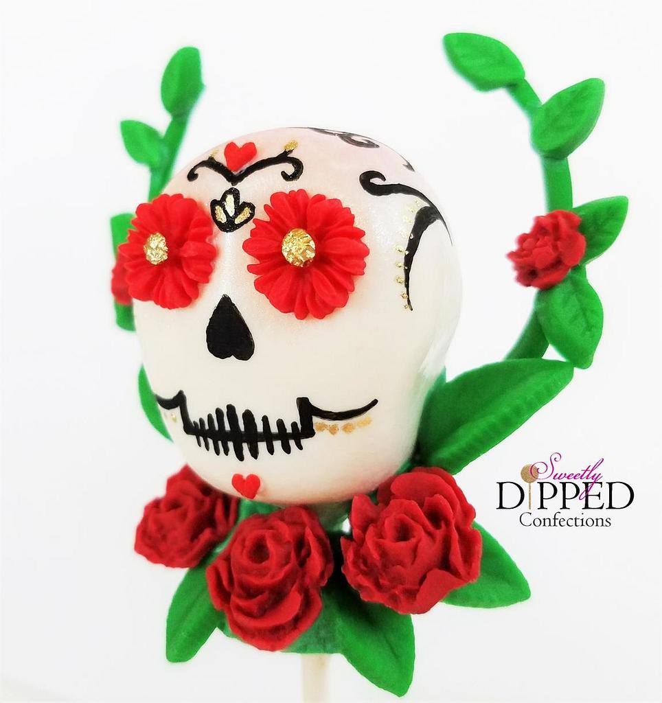 Sugar Skull Cake Pops - Cake by Sweetlydipped - CakesDecor