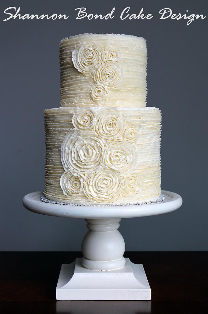 Simple Buttercream Wedding Cake - ZO&Co.
