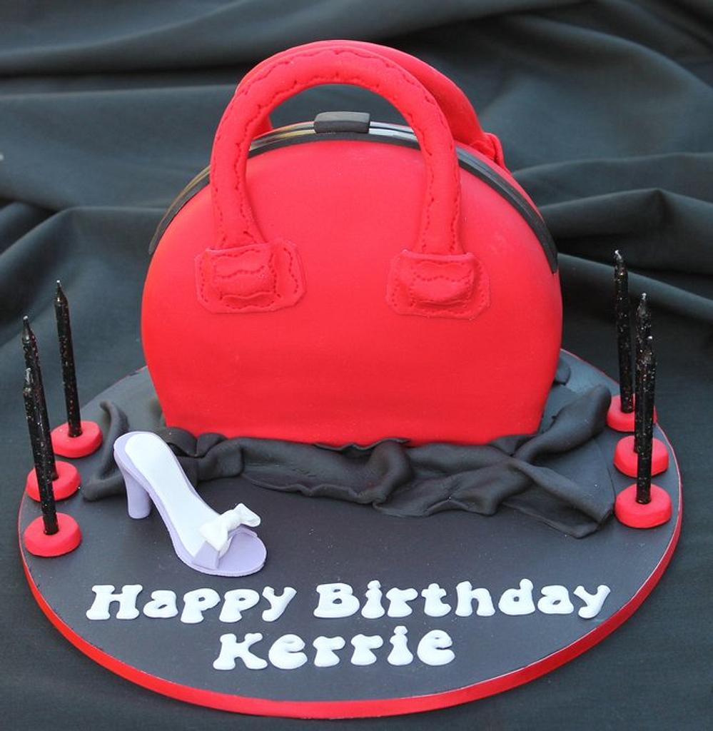 Hand me my bag please. This bag themed birthday cake resembles the client's  favorite bag. #cakestagram #cakegoal #cakedecorating…