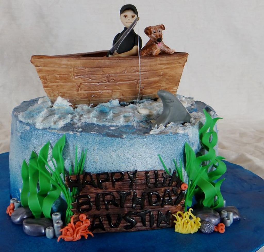 Fishing Boat - Decorated Cake by BellaCakes & Confections - CakesDecor