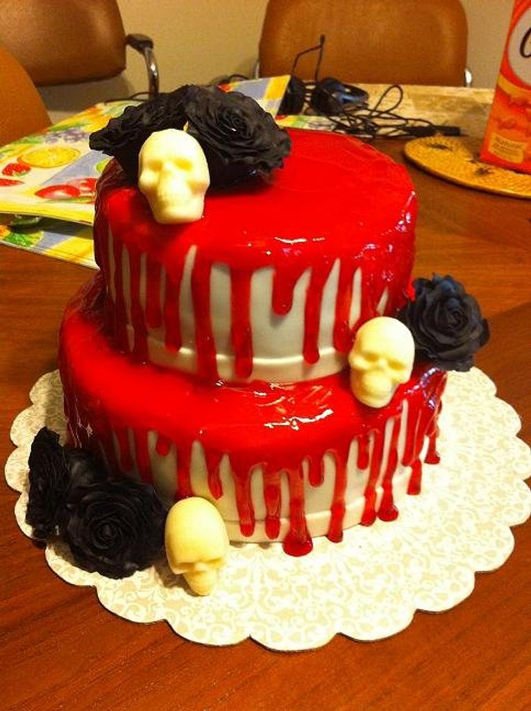 Red Velvet Bloody Cupcakes (Easy Halloween Recipe