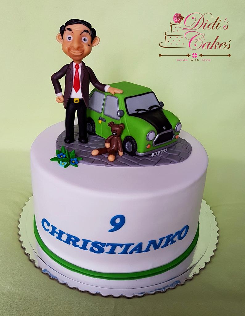 Mr.Bean cartoon are most popular character among kids, so make your kids  birthday more special with Mr.Bean cartoon eggless photo cake in Delhi and  Noida