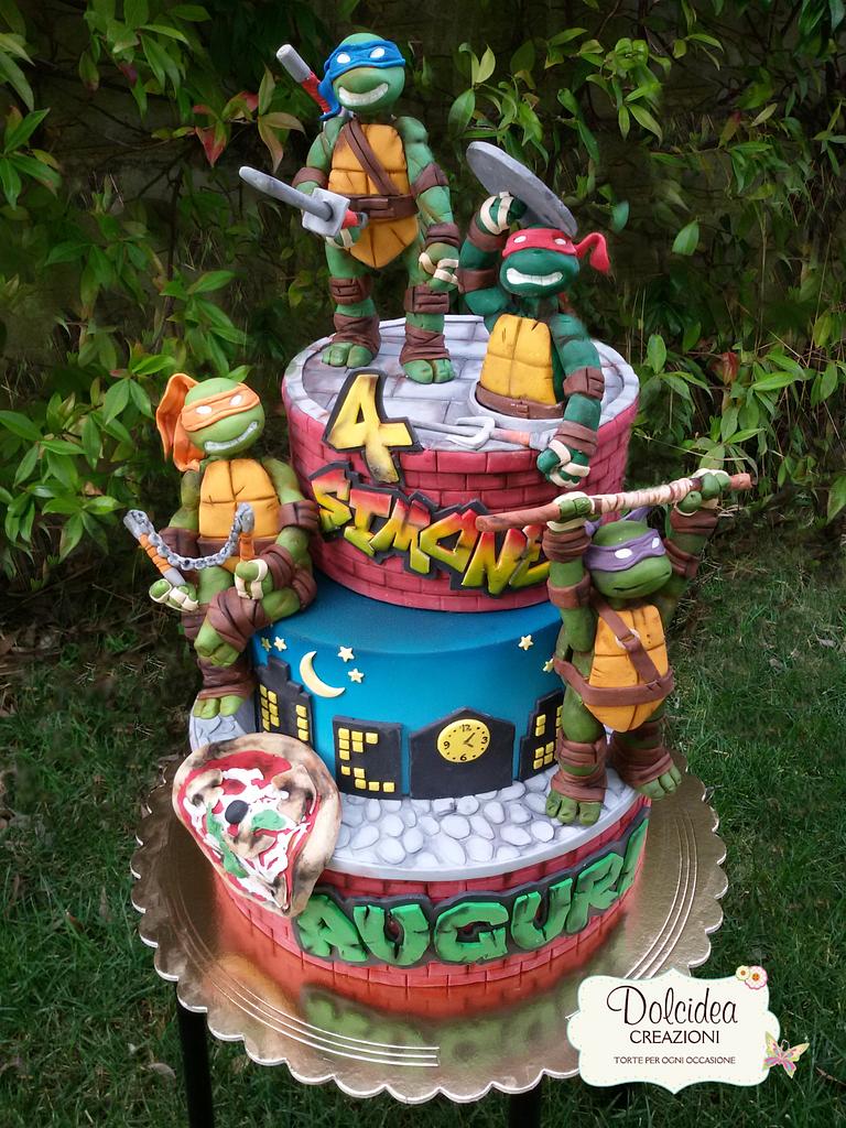 Torta tartarughe ninja - Ninja turtles cake - Decorated - CakesDecor