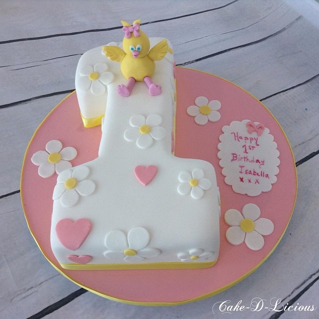 1st birthday cake - Quick and easy to make!