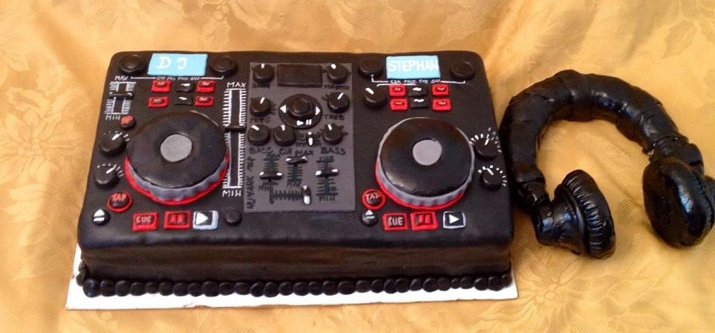 DJ Themed Birthday Cake