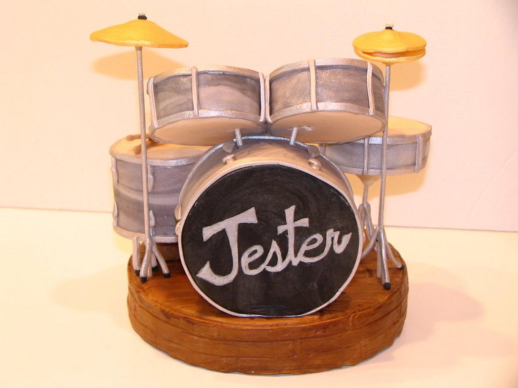 Drummer Theme Cake