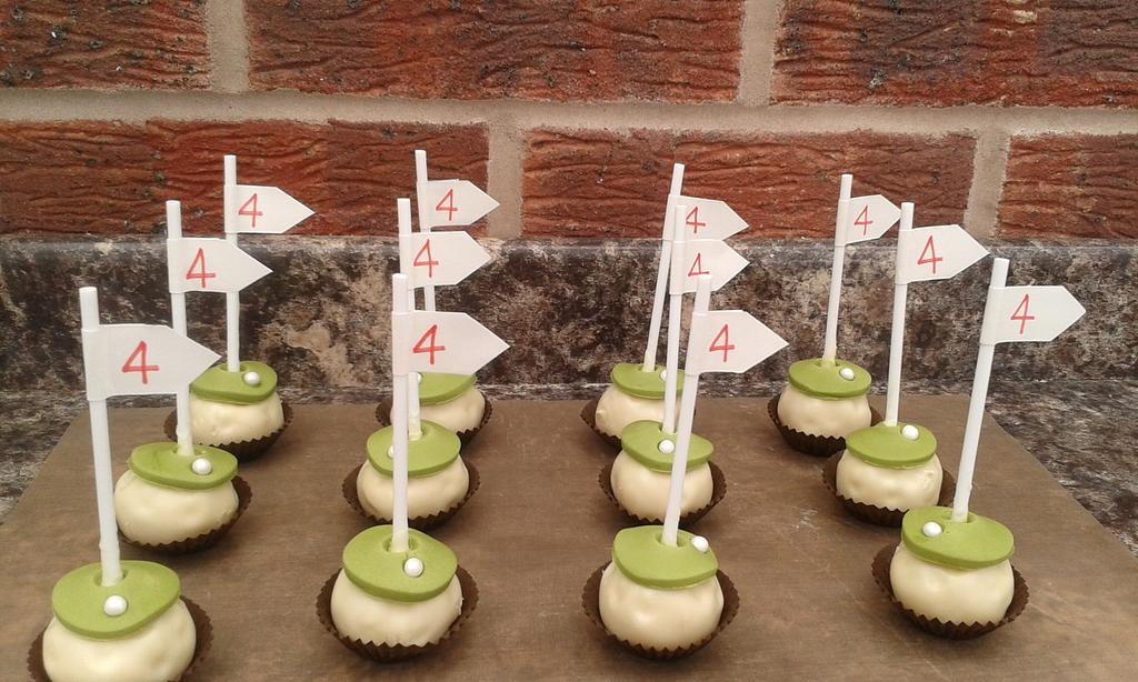 Golf Themed Gourmet Cake Pops 