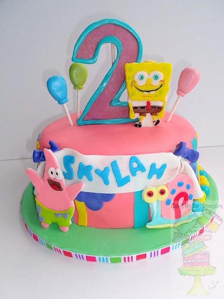 girly spongebob birthday cakes
