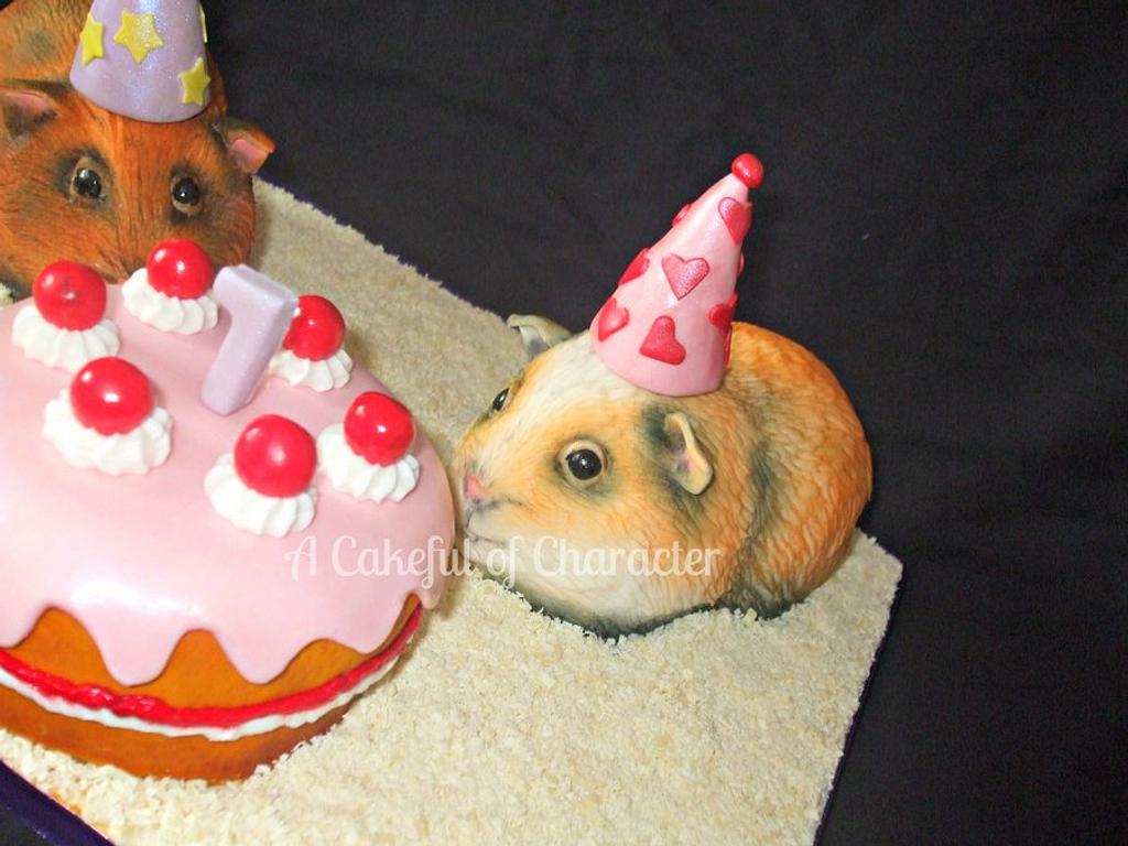 Sculpted guinea pig cakes Cake by acakefulofcharacter CakesDecor